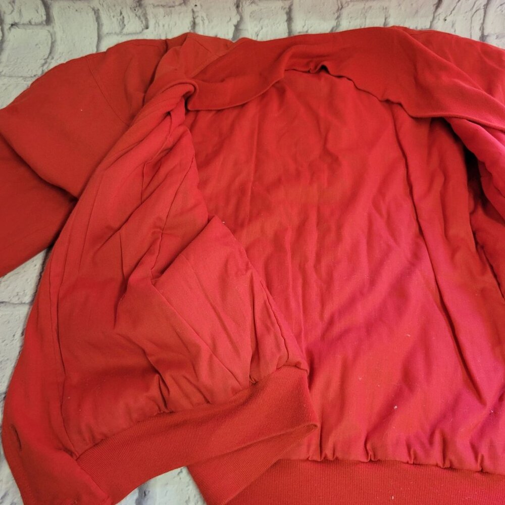 Karen Kane Womens Sweater Sz S Red Cardigan 100% Cotton Relaxed Style Buttons - Picture 13 of 13
